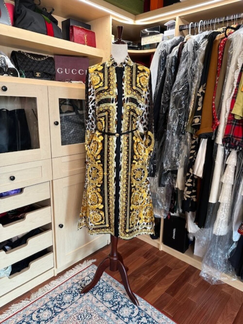 Versace Midi Length Dress Size 40 Brand New with Tags